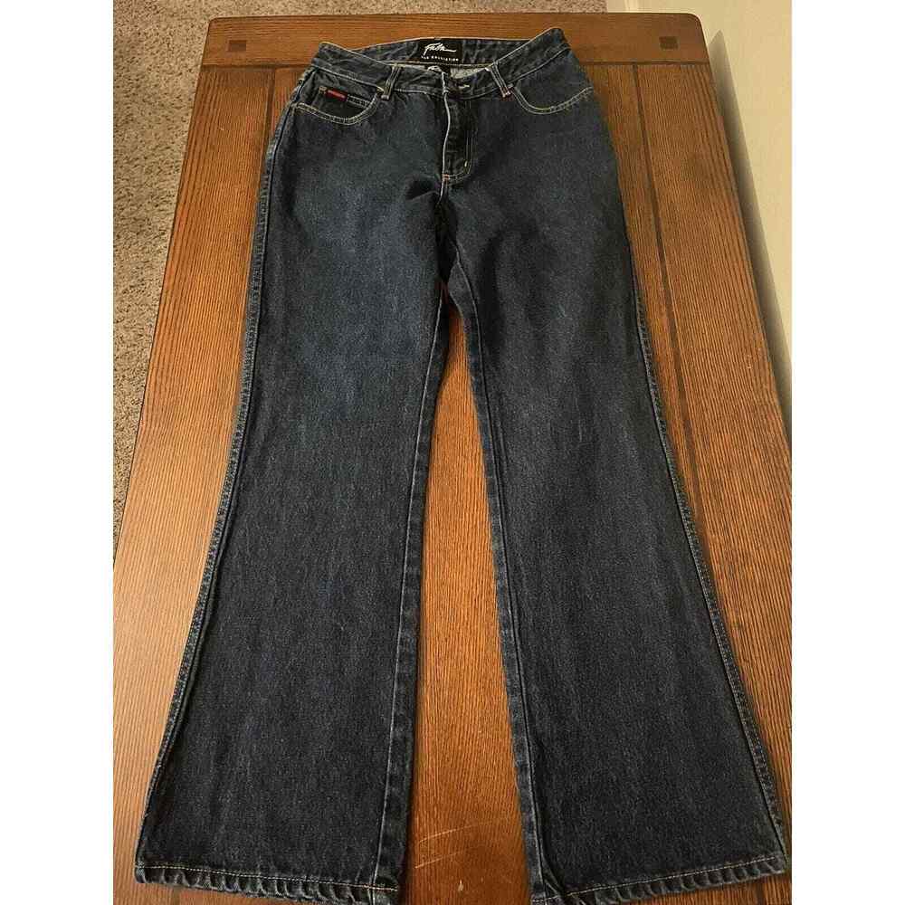 Fubu The Collection Jeans Women's Size 9/10 Blue Denim Loose Fit Baggy Vintage